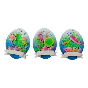 Imán Personalizado con Forma de Elipse de Vida Marina para Refrigerador, Delfín, Pez Tropical, Artesanía de Resina Ecológica, Imán para Refrigerador - Product Image 2