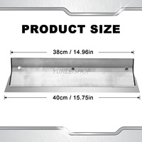 Ensemble de 3 grattoirs à mastic en acier inoxydable, 15,75/23,62/31,50 pouces, manche en alliage d'aluminium, outil de plâtrage mural
