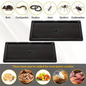 Large Size <b>Plastic</b> Rat Glue Board Traps, Non-Toxic Adhesive Mouse Glue <b>Trays</b> for Farm & Commercial Use - Product Image 2