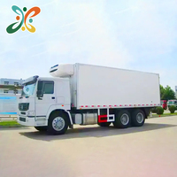 Camion frigorifique d'occasion Sinotruck Howo léger 371HP essence 6x4 pour le transport de marchandises réfrigérées