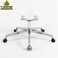 Base de chaise pivotante en aluminium OEM 5 étoiles avec plateau supérieur en H, base de chaise robuste pour mobilier de bureau et de salon