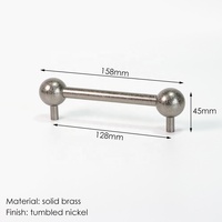 BECORA Premium en laiton massif matériel de meubles moderne dégringolé Nickel sphère tire pour armoires de cuisine salle de bain maison Bar
