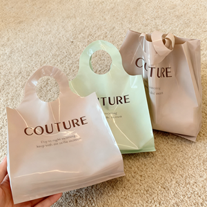 Chất lượng cao thân thiện với môi <span class=keywords><strong>LDPE</strong></span> mua sắm túi mềm cảm ứng nhựa chết cắt nhiệt con dấu ống đồng in cho giày Boutique bán lẻ - Product Image 5