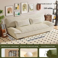 Sofá Cama Plegable Tipo Velero, Multifuncional, de Doble Uso, para Apartamentos Pequeños, Sala de Estar, Dormitorio, Individual, Doble, de Pana