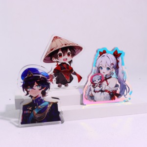 High Quality Custom Anime Stand Cartoon Acrylic Standee Hologram Printed Standee Plastic Crafts Genre