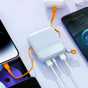 Nuevo <span class=keywords><strong>banco</strong></span> de energía de carga rápida al por mayor, cable incorporado de 20000mAh, <span class=keywords><strong>Banco</strong></span> de energía portátil compartido de gran capacidad para OEM/ODM - Product Image 5