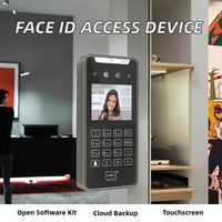 Dispositivo de Control de Acceso y Asistencia con Reconocimiento Facial, Lector de Códigos QR, RFID, Wiegand, Visión Nocturna, Reinicio de Logotipo, Pantalla Táctil, Wi-Fi