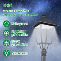 Extérieur IP66 Étanche Type Classique Dimmable rue lampe de jardin 40w -120W route Led Parking Post Top Jardin Lumière