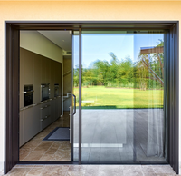 Pintu Sistem Kaca Tempered Ganda Berbahan Aluminium Alloy dengan Thermal Break, Tahan Air, dan Desain Minimalis untuk Ruang Anggur/Kamar Tidur