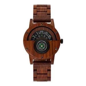 Shenzhen Zhongshi cheap custom logo watches bulk wooden men watch custom logo