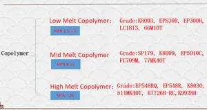 Propylene सहपॉलिमरों शेडोंग कच्चे माल के आपूर्तिकर्ता सामान्य प्लास्टिक