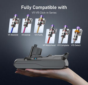 Batterie de remplacement V11 compatible avec Dy Son V11 V15, installation par bouton-poussoir, batterie pour <span class=keywords><strong>aspirateur</strong></span> 25.2V 4000mAh - Product Image 4