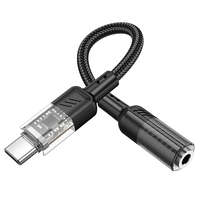 Adaptateur audio numérique HOCO LS37 Type C vers prise casque 3,5 mm pour Sumsang Xiaomi Redmi Poco Pixel LG Câble auxiliaire 3,5 mm