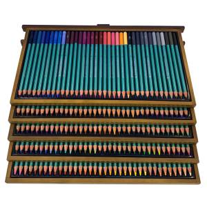 Crayons de couleur personnalisés jusqu'à 360 couleurs, à base de <span class=keywords><strong>cire</strong></span> et à cœur souple aquarelle, ensemble de crayons à dessin pour artistes professionnels - Product Image 1