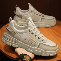 Chaussures de travail antidérapantes et résistantes à l'usure pour hommes, confortables, à lacets, bout rond, chaussures de course, chaussures pour hommes