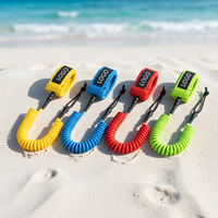 Laisse de bras en cordon spiralé durable pour bodyboard, laisse de poignet en TPU pour planche de surf, sangle de biceps pour SUP et paddleboard