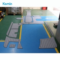 Revêtement de pont en teck synthétique en mousse EVA pour bateau marin, gravure CNC Komin
