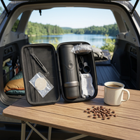 Nouvelle arrivée, machine à expresso portable, cafetière de voyage 58 mm, OEM ODM personnalisé