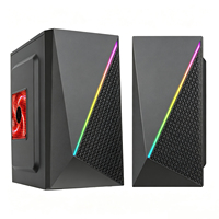 Boîtier PC Gaming OEM Personnalisé en Gros, Façade en Maille, Tour Micro ATX en Acier SPCC, Support Alimentation ATX, Châssis de Bureau en Stock Meway
