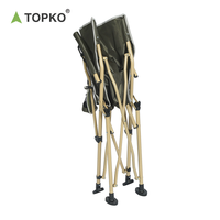 TOPKO Chaise pliante portable multifonctionnelle pour extérieur, vente en gros en usine, dossier de loisirs léger, siège de pêche pour camping