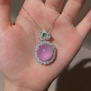 Collar con Colgante de Margarita Estilo Coreano en Plata de Ley S925, Lujoso y Ligero, con Capas de Flores y Diamantes para Colgantes y Dijes - Product Image 5