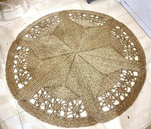 Bohemian Bắc Âu Phong Cách Tự Nhiên Cỏ Sấm Đay Mây Dệt Thảm Mat Thân Thiện Với Môi Cho Phòng Ngủ Phòng Khách Trang Trí Nội Thất - Product Image 6