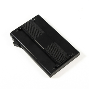 Portefeuille fin en métal grande capacité Casekey, porte-cartes avec protection RFID, étui pour cartes bancaires en aluminium avec bande élastique - Product Image 3