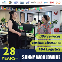 Agent maritime LCL fiable Chine-USA/Royaume-Uni/Canada, logistique de fret DDP porte-à-porte pour marchandises commerciales
