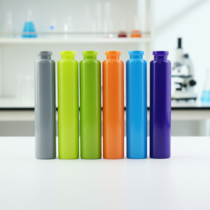 Tube en verre transparent de forme ronde 2026 avec couvercle en plastique résistant aux enfants, tube en verre borosilicate transparent de qualité alimentaire - Product Image 5