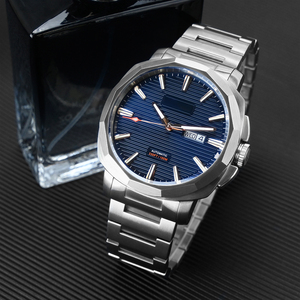 Reloj Mecánico Automático con Esfera Azul 10ATM, Acero Inoxidable 316L, Logotipo Personalizado, Reloj de Negocios para Hombre - Product Image 2