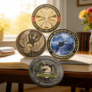 Pièces de monnaie commémoratives personnalisées en métal 3D/2D, fabrication directe d'usine - Product Image 6