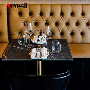 Amywell thiết kế mới trắng 15mm không thấm nước nhỏ gọn HPL bàn tròn - Product Image 4