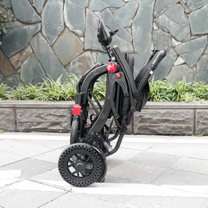 Marco ergonómico plegable de aleación de aluminio, asiento de malla, motores duales de 180W, batería de 6AH de liberación rápida, silla de ruedas eléctrica de 15km de alcance - Product Image 5