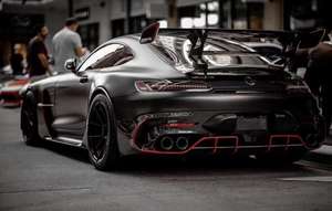 Kit carrosserie en fibre de carbone pour Mercedes-Benz <span class=keywords><strong>AMG</strong></span> amélioré noir GT GTC <span class=keywords><strong>GTS</strong></span> GTR pare-chocs avant pare-chocs arrière Kit de carrosserie de jupe latérale de garde-boue - Product Image 3