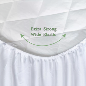 Pelindung kasur bambu rajut, sarung kasur bambu lembut nyaman Terry untuk kasur Queen King pelindung tahan air - Product Image 6