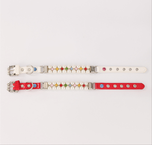 Pet Collars Luxury Square Color Zircon Collar Traction <strong>Belt</strong> Suit Beads String Hand Holding Small Dog <strong>Cat</strong> - Product Image 6