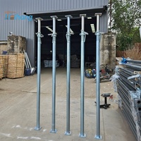 Puntal de Acero Galvanizado Ajustable en Altura, Resistente a la Corrosión, Soporte de Carga Pesada para Taller y Construcción Civil