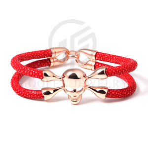 Bán Phổ Biến Chất Liệu Da Mới <span class=keywords><strong>Sting</strong></span> Ray Bracelet Với 5Mm Red <span class=keywords><strong>Stingray</strong></span> - Product Image 3