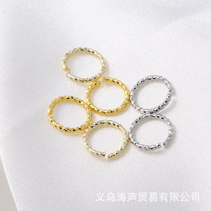 Fashion <b>Rings</b> Color-preserving Gold Copper Unisex Earring Accessories Spring 2023 Yiwu AC1918 - Product Image 4