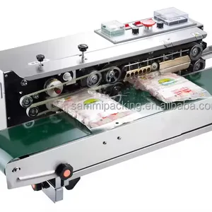 FRD-1000 Continuous Band Sealer Ink Coding Machine Hot Sale Semi-Automatic Beverage Carton Packaging Manufacturing Plant PLC