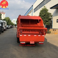L'exportation 6000 litres Petit Camion à Ordures à Compression hydraulique compacteur à ordures à vendre
