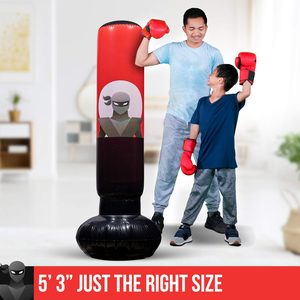 Sac de <span class=keywords><strong>boxe</strong></span> gonflable autonome en PVC personnalisé en usine pour enfants Support de <span class=keywords><strong>boxe</strong></span> gratuit rempli d'eau et d'air inclus - Product Image 5