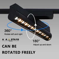 Système de rail lumineux magnétique fin de 6 mm, noir et blanc, ultra fin, montage en surface au plafond, rail LED linéaire, spot magnétique