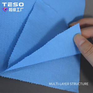 Papier absorbant l'huile bleu industriel à 3 couches, nouvelle conception <span class=keywords><strong>TESO</strong></span>, en pâte de bois, pour atelier - Product Image 1