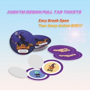 Boletos de Juego Sorpresa de Halloween con Forma Redonda y Diseño Gratuito, con Impresión Profesional de Datos Variables - Product Image 2