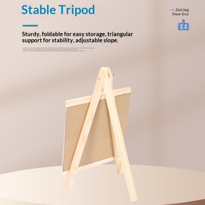 Trípode de Madera Multifuncional, Soporte <span class=keywords><strong>para</strong></span> Pizarra Resistente y Plegable, Utilizado <span class=keywords><strong>para</strong></span> Enseñanza en Oficina, Capacitación y Uso Doméstico - Product Image 4