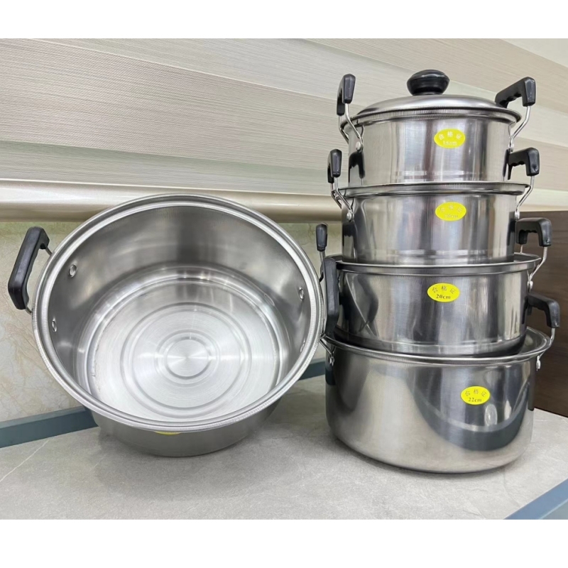 5pcs Kitchen Ware Soup Steamer Pot Set With Lid Stainless Steel Cooking Pot Set Cookware Sets Household Items · image 6