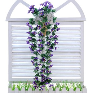 Guirnaldas de flores artificiales Green Home de 85 cm para decoración colgante de pared, para decoración de techos en bodas en interiores. - Product Image 4