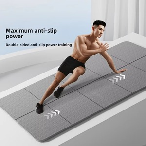 Tapis de <span class=keywords><strong>yoga</strong></span> pliable <span class=keywords><strong>pour</strong></span> homme - Matériau TPE 8 mm d'épaisseur, antidérapant, portable, longueur 185 cm, <span class=keywords><strong>pour</strong></span> la remise en forme, la danse, le <span class=keywords><strong>yoga</strong></span> et le camping en plein air - Product Image 5