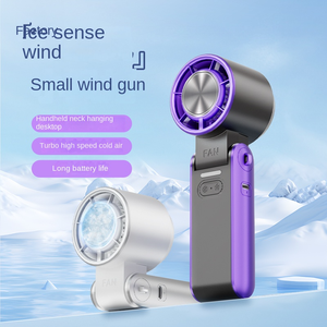 2025 mới xách tay mini USB sạc Fan cầm tay tốc độ cao tốc độ cao băng gói pin hoạt động ngoài trời cổ treo xe - Product Image 1